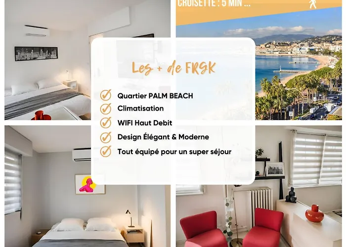 Frgk - Surcouf 'palm ' Ac Wifi High Speed Apartman *
